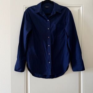 Madewell Deep Blue Collared Shirt
